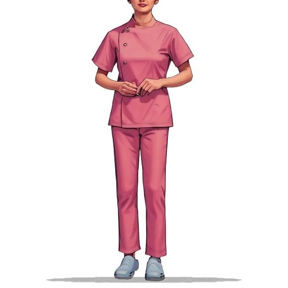 Modelagem em pdf de Pijama Cirurgico Botão Lateral P ao Xxg