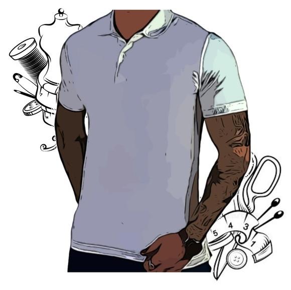 Modelagem em pdf de Polo Masc Slim P ao Xxg #47
