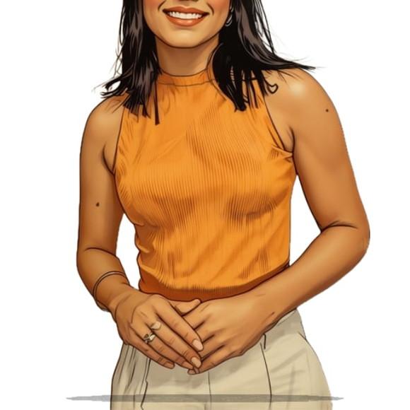 Modelagem em pdf de Regata Feminina Gola Alta P ao Gg
