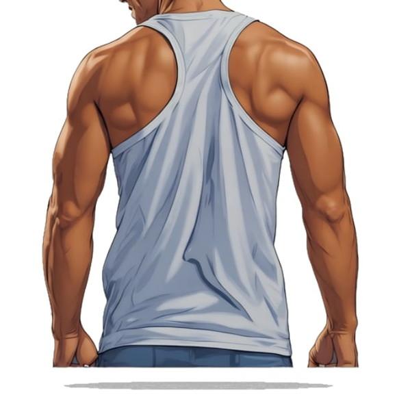 Modelagem em pdf de Regata Nadador Masculina Pp ao Xg