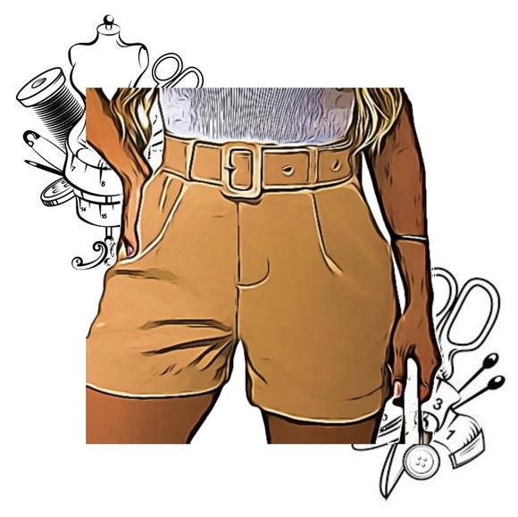 Modelagem em pdf de Short Fem Alfaiataria P ao Xg #11