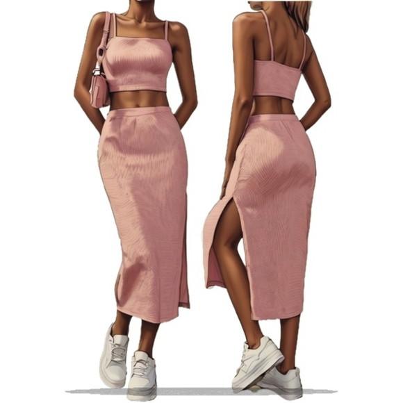 Modelagem em pdf de Top com Alça + Saia com Fenda P ao Gg