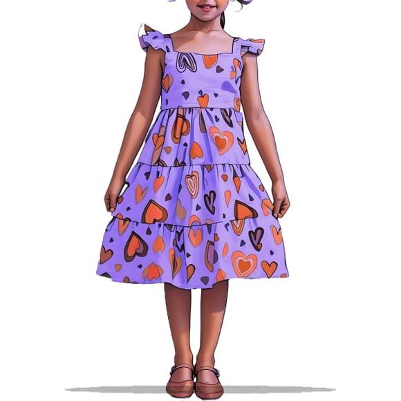 Modelagem em pdf de Vestido Inf Saia 3 Marias 2 a 14 Anos