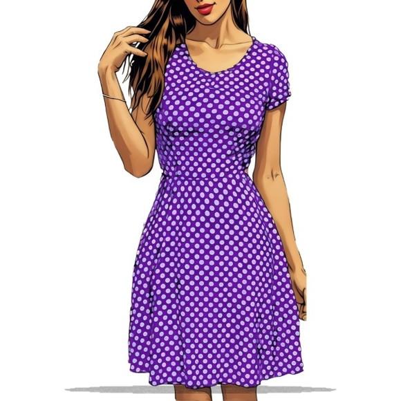 Modelagem em pdf de Vestido Helanca Evasê do Pp ao Gg
