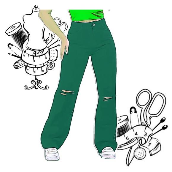 Modelagem Molde Calça Wide Leg Fem 34 ao 44 #87