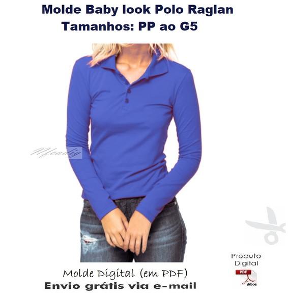 Molde Baby look Gola Polo Raglan M Longa #311