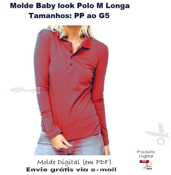 Molde Baby look Gola Polo Trad M Longa #313