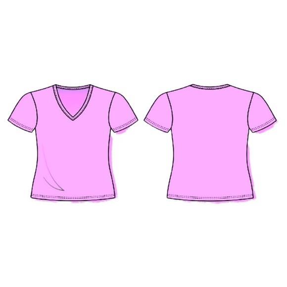 Molde Baby Look Manga Curta Gola V Plus Size