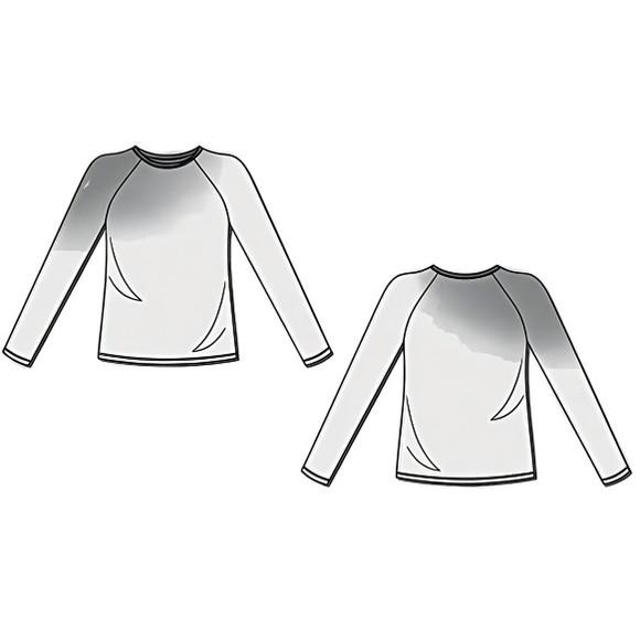 Molde Baby Look Raglan Manga Longa Pp ao Gg) Por E-mail