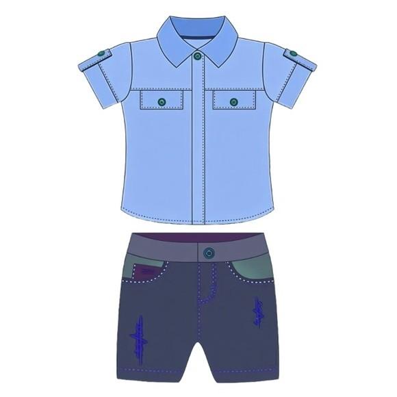 Molde Bermuda e Camisa Infantil Masculino