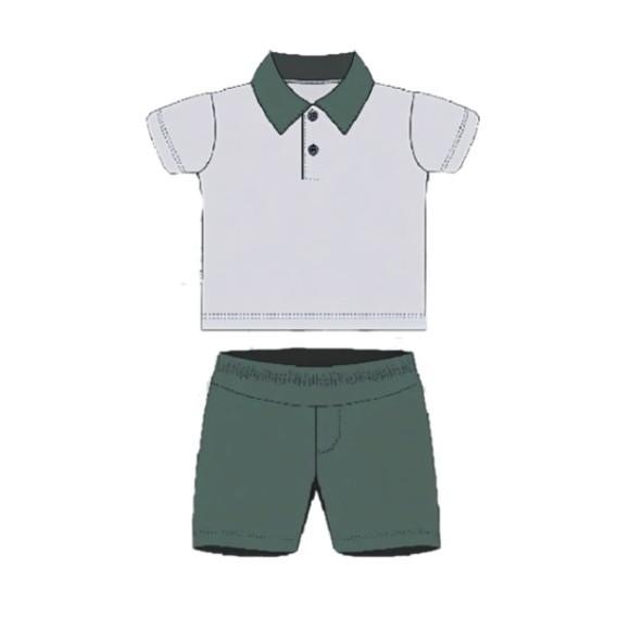 Molde Bermuda e Camisa Polo Infantil