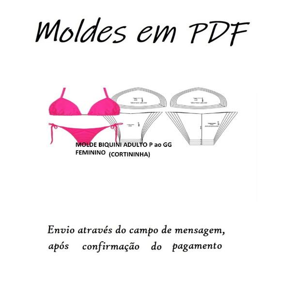 Molde Biquini Feminino Cortininha - Envio Por E-mail pdf