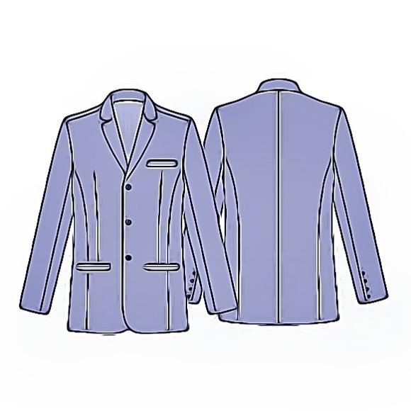 Molde Blazer Masculino Uniforme 38 ao 44