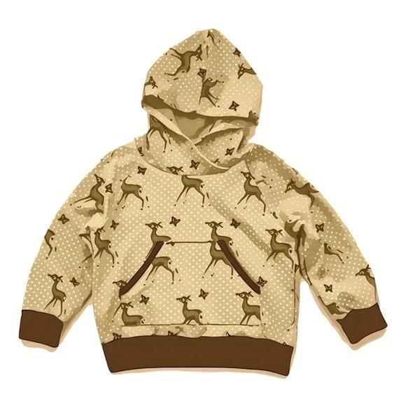 Molde Blusa de Frio Inf Raglan Unissex com Capuz 6 a 14 Anos