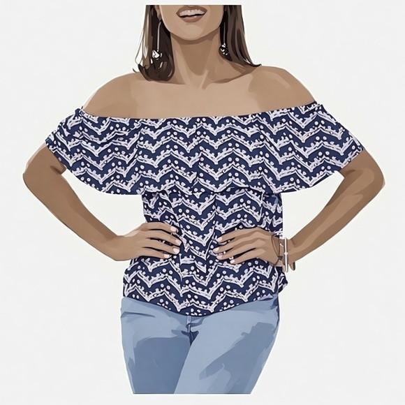 Molde Blusa Ciganinha em pdf Pp ao Gg