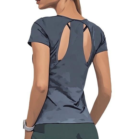 Molde Blusa Fem Recorte nas Costas Manga Curta P ao Gg