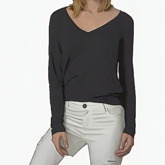 Molde Blusa Fem Manga Longa Decote V Pp ao Gg