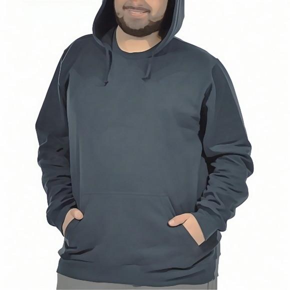 Molde Blusa Moletom Canguru com Capuz Plus Size 46 ao 56