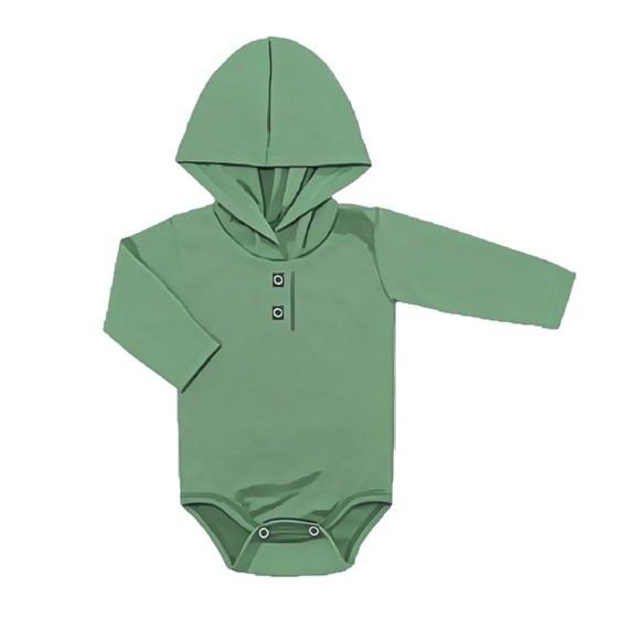 Molde Body Bebê Básico com Capuz Unissex Lindo
