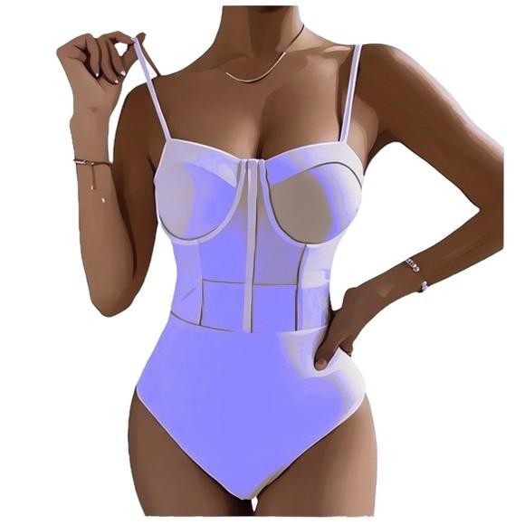Molde Body Fem de Alças com Bojo e Recortes P ao Gg