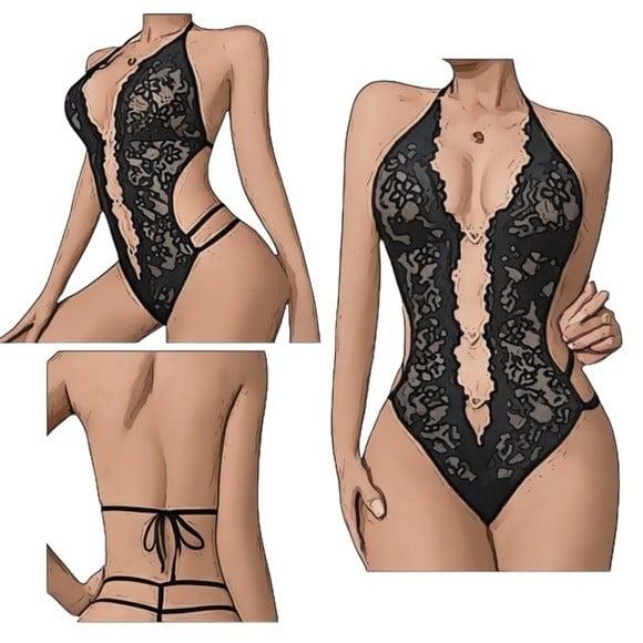 Molde Body Renda Lingerie Fio Dental P ao Xxg