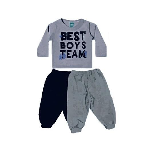 Molde Calça + Blusa Moletom Bebê em pdf