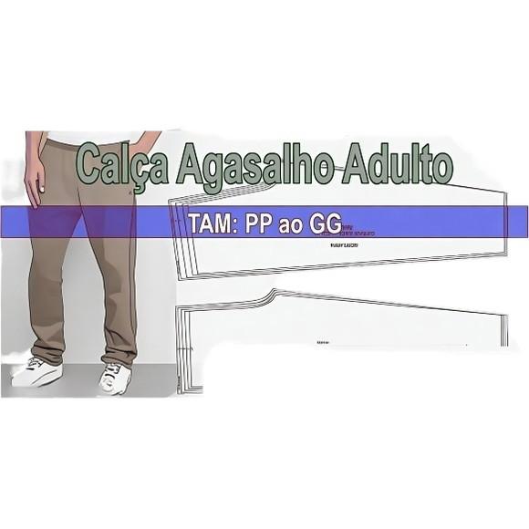 Molde Calça Agasalho Moletom Adulto Pp ao Gg