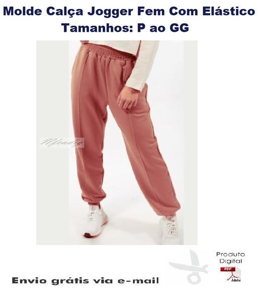 Molde Calça Jogger Feminina Com Elástico #188
