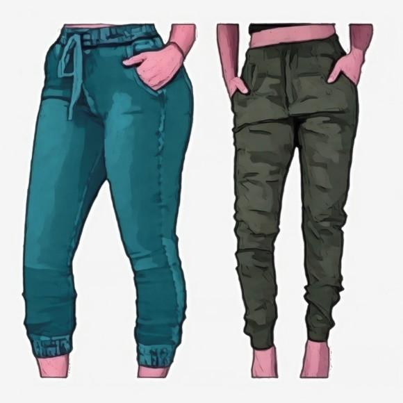 Molde Calça Jogger Feminina Adulto Jeans Brim Sarga