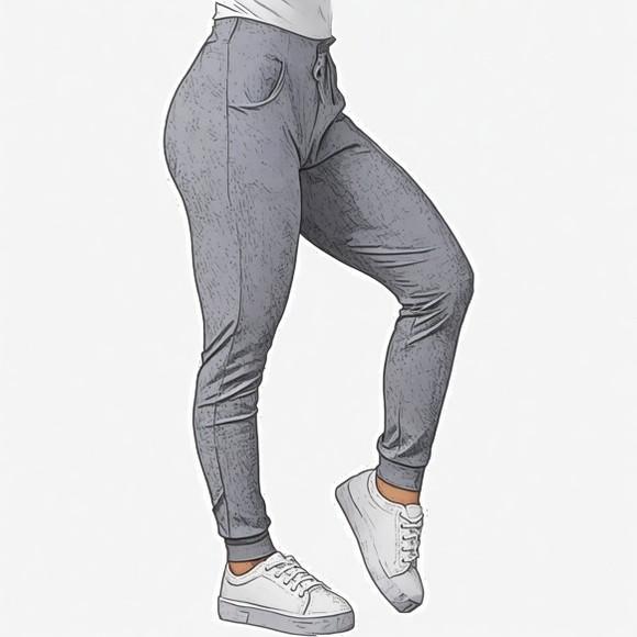 Molde Calça Jogger Justa Malha Feminina P ao Gg