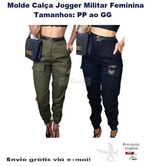 Molde Calça Jogger Militar Feminina #189