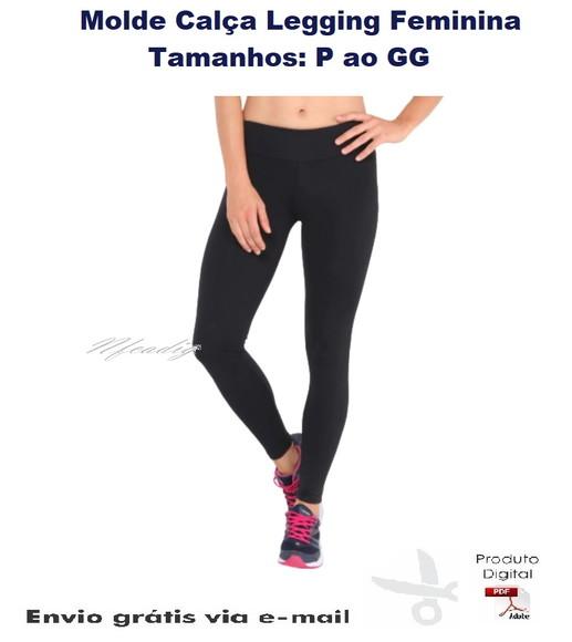 Molde Calça Legging Feminina P ao GG #190