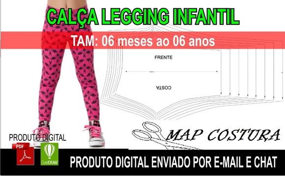 Molde Calça Legging Infantil