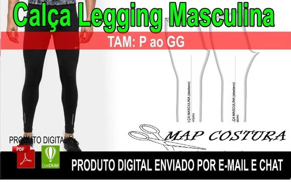 Molde Calça Legging Masculina
