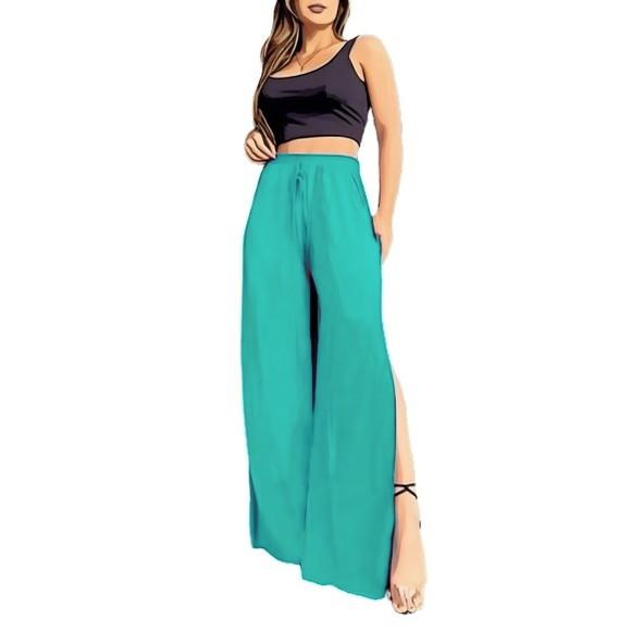 Molde Calça Pantalona com Fenda Cós Elastico P ao Gg