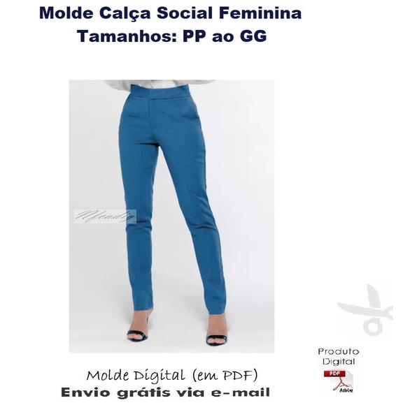 Molde Calça Social Feminina #299