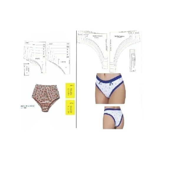 Molde Calcinha Tanga + Calcinha Senhora em pdf
