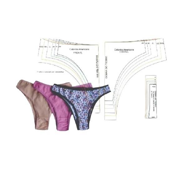 Molde Calcinha Tanga Fio Fio Dental Duplo Boxer