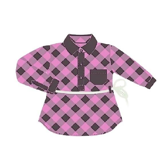 Molde Camisa Longa Feminina Infantil