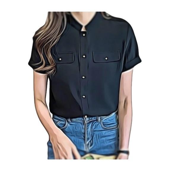 Molde Camisa Feminina Manga Curta P ao Xxg #482