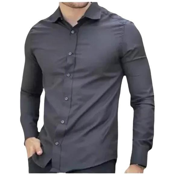 Molde Camisa Social Masculina Slim Manga Longa P a Gg