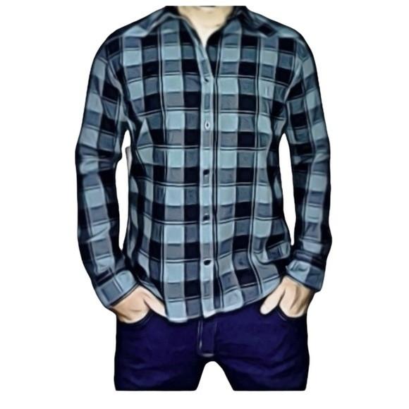Molde Camisa Xadrez Masculina P ao Xxg #218