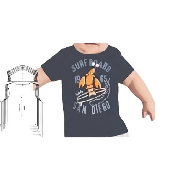 Molde Camiseta Bebê Rn, P, M, G, Gg