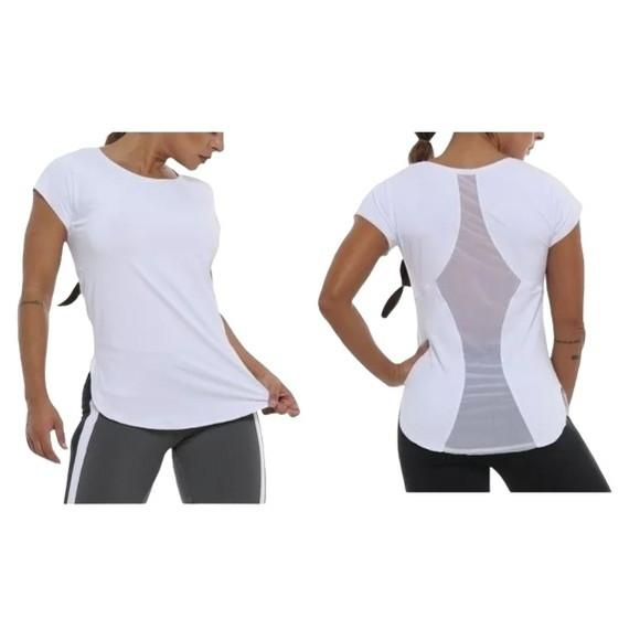 Molde Camiseta Fitness Fem Recorte nas Costas P ao Xg