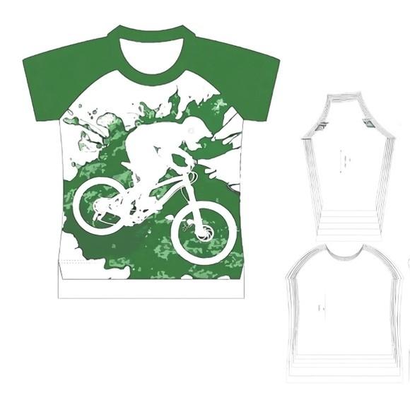 Molde Camiseta Raglan Infantil com Envio Rápido