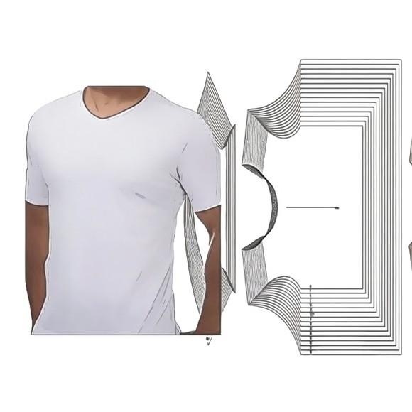 Molde Camiseta Tradicional Masc Pp ao G5