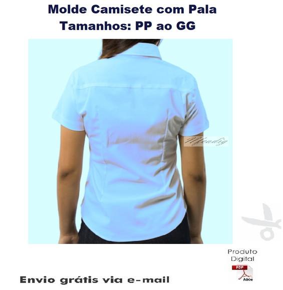 Molde Camisete com Pala (PP ao GG) #289
