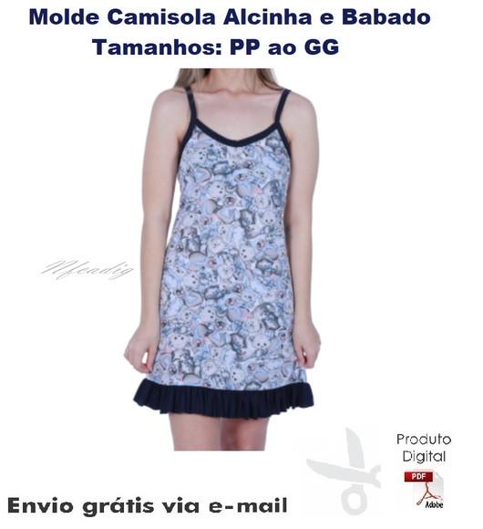 Molde Camisola Alcinha e Babado #100