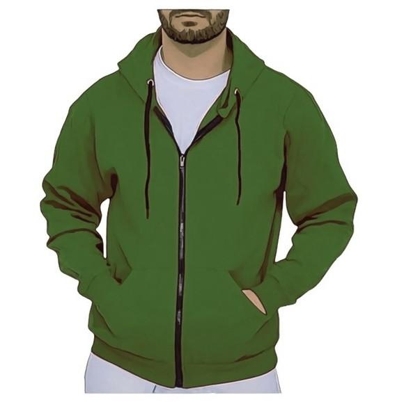 Molde Casaco Moletom Masculino com Ziper P ao Xxg