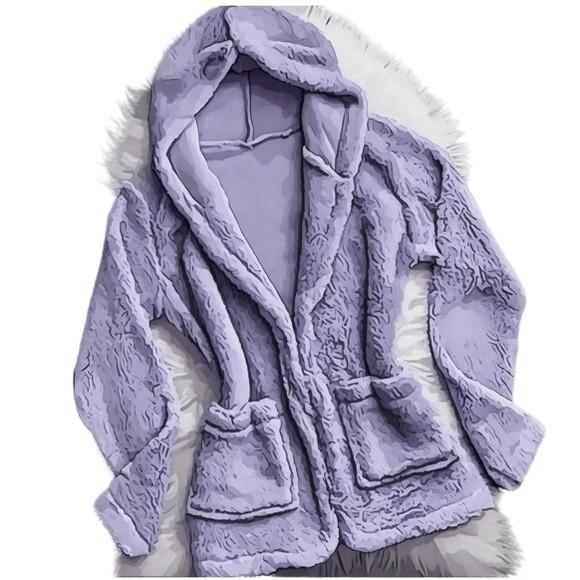 Molde Casaco Teddy Pelucia Longo Sobretudo P ao Gg